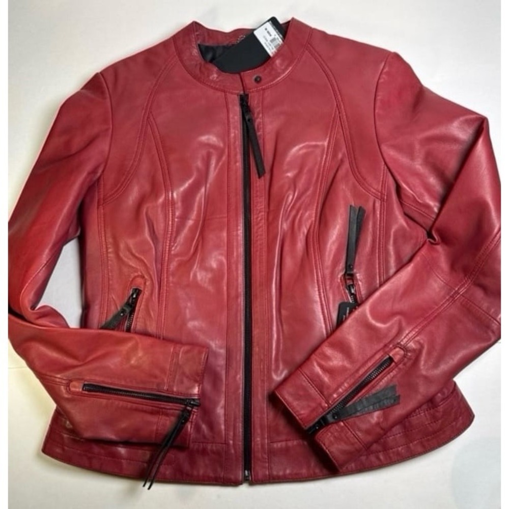 Bod &‎ Christensen Valeria leather jacket - Picture 2 of 9